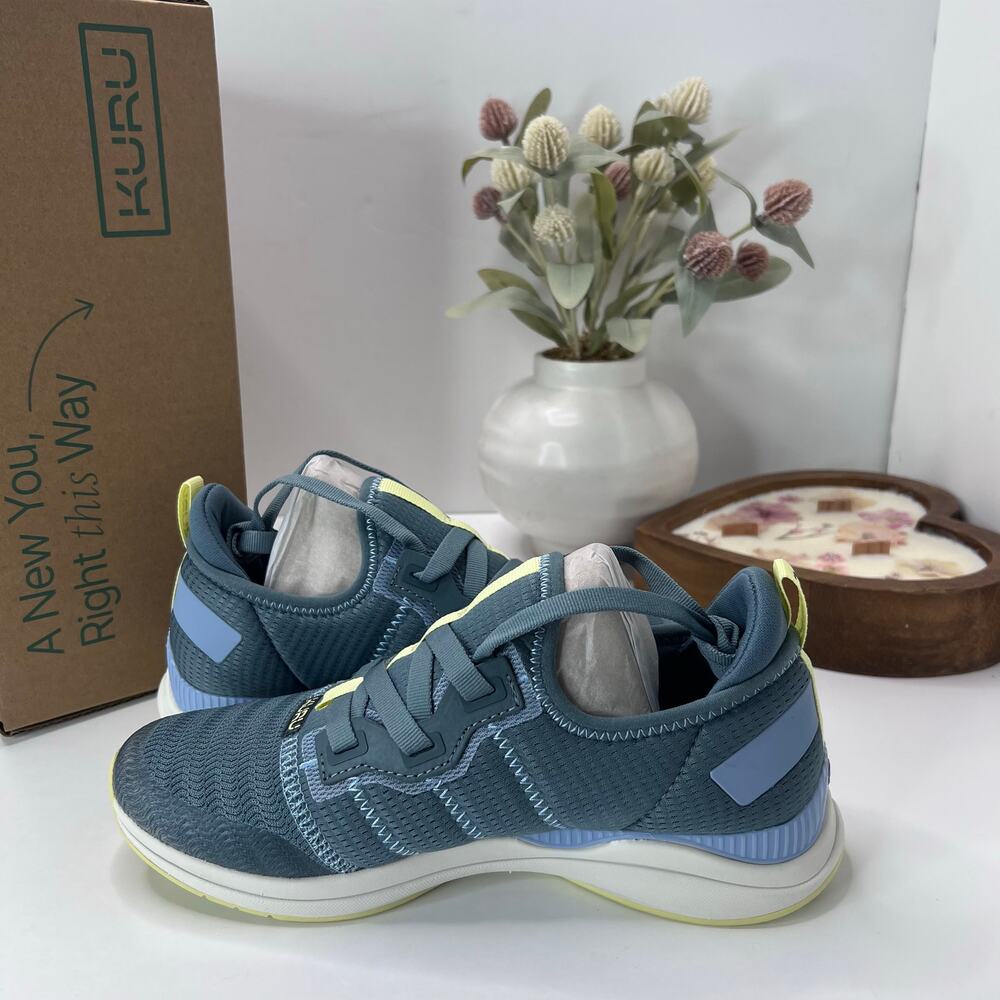 Kuru Stride Move Novaknit Slip On Comfort Sneaker Blue Gray Women 7.5M NWB - Picture 7 of 10